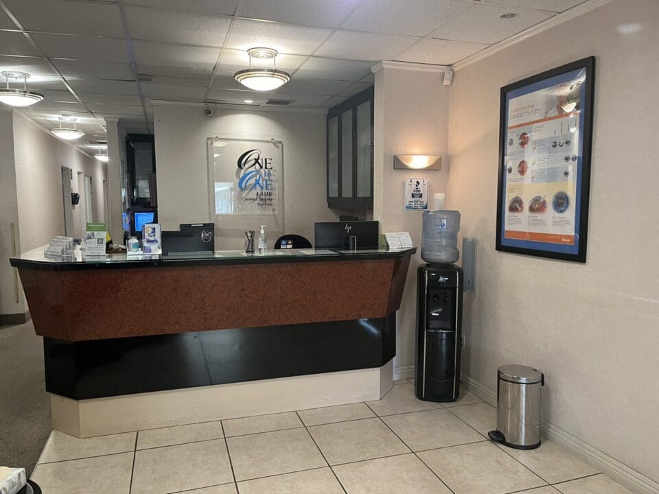One to One eye clinic in Clairemont/Pacific Beach - front desk