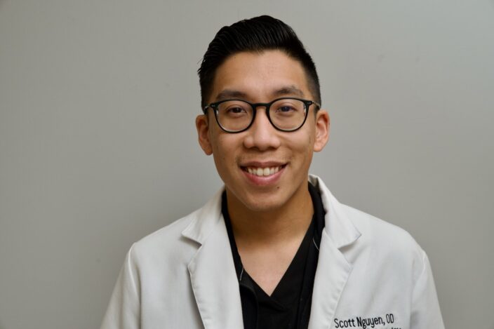 Scott Nguyen, optometrist at Winston Eye Clinic in Fullerton, California